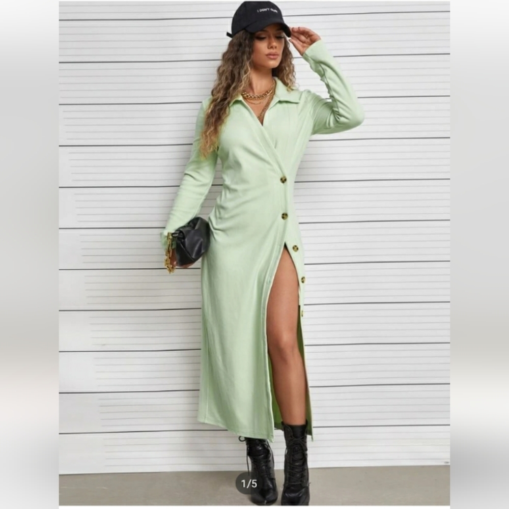 Shein Button down Maxi dress